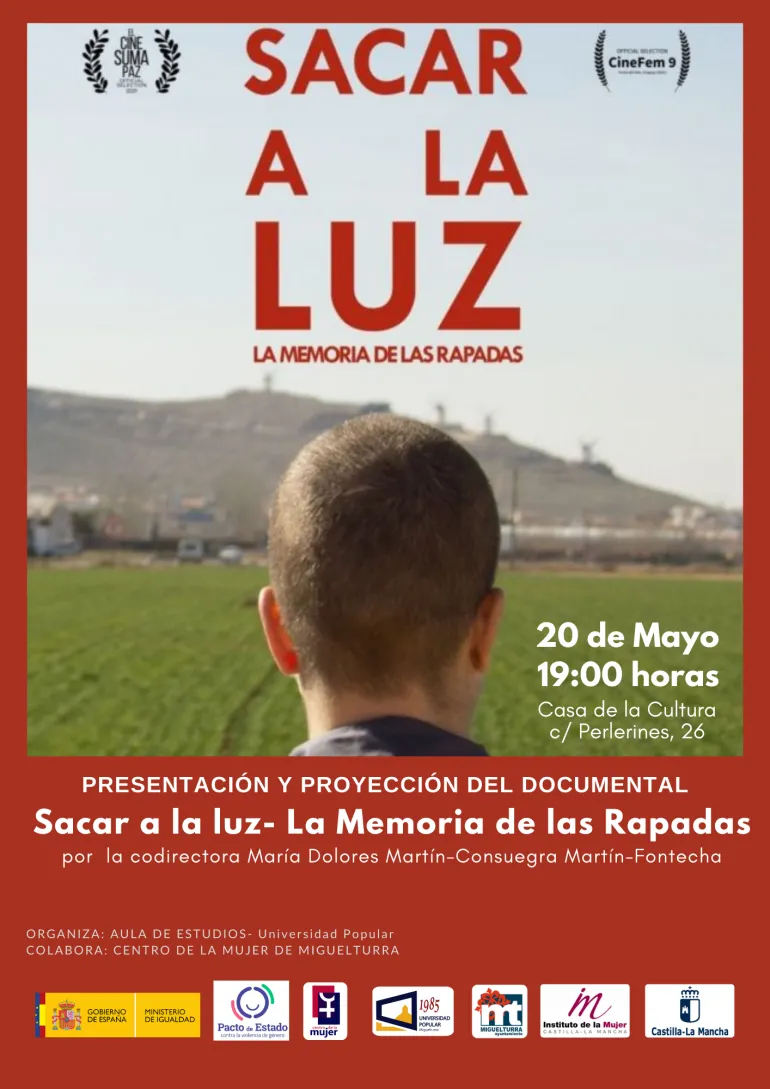 imagen del cartel Documental Sacar a la Luz, Miguelturra mayo de 2022