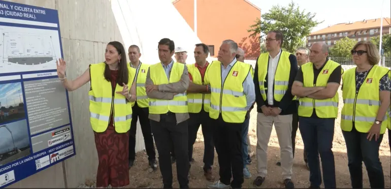 Visita a las obras de la pasarela, Miguelturra julio de 2025