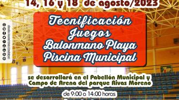 cartel taller balonmano verano 2023