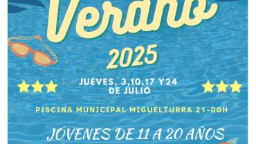 Cartel Noches Encantadas, verano 2025. Miguelturra