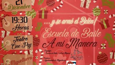 evento imagen cartel Festival Flamenco Navidad "A mi manera", diciembre 2019 Miguelturra