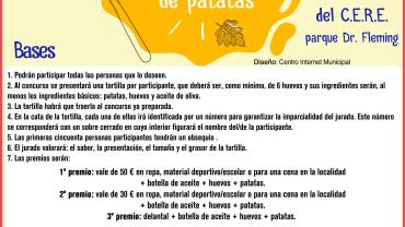 evento cartel anunciador del Concurso de Tortilla Ferias 2019 Miguelturra, diseñado por el Centro de Internet