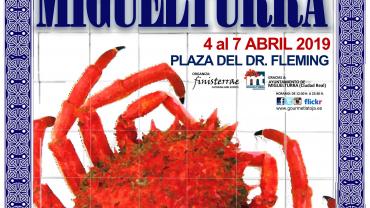 evento imagen cartel de la Feria del Marisco de Miguelturra, abril 2019