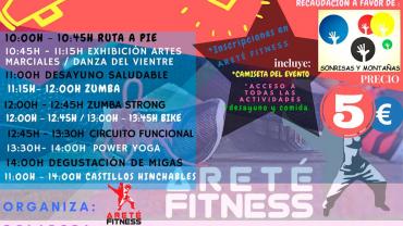 evento imagen del cartel del segundo aniversario de Areté Fitness, abril 2018