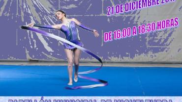 evento imagen del cartel de la exhibición de gimnasia rítmica, diciembre 2017
