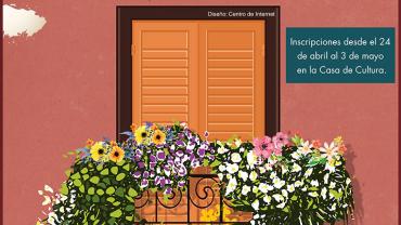 evento imagen del concurso de balcones floridos 2017, diseño Centro de Internet
