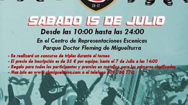 evento imagen del cartel torneo 3 por 3 baloncesto, julio 2017