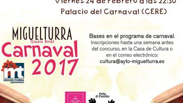 evento imagen del cartel del concurso de charangas del carnaval 2017