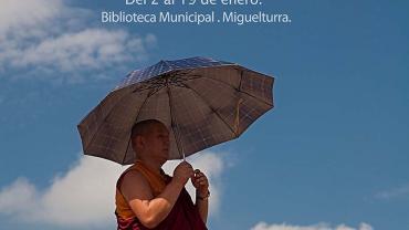 evento imagen cartel exposición fotográfica Namasté, enero 2017, autor Millán Gómez