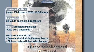 evento imagen cartel presentación libro y exposición de Solman, enero 2020