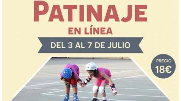 evento imagen cartel taller de patinaje en línea, julio 2017
