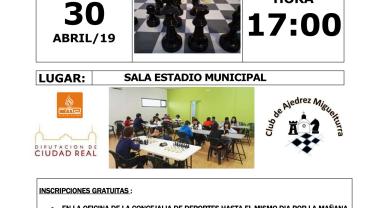 evento imagen cartel Torneo Ajedrez del Cristo de Miguelturra, abril 2019