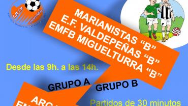 evento imagen del cartel del torneo de fútbol infantil, mayo 2018