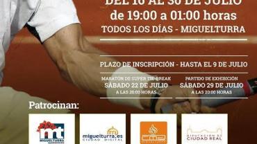 evento imagen torneo de tenis en tierra batida, verano 2017 Miguelturra