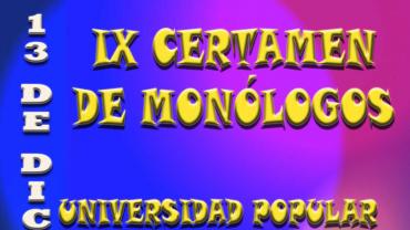 imagen cartel concurso monólogos de la UP 2013