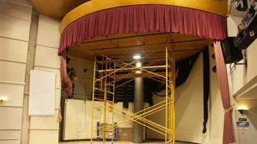 Obras para la nueva iluminación en Cultura