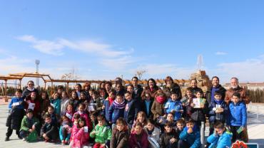 imagen visita al Parque Quijote, febrero de 2015