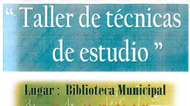 imagen cartel técnicas de estudio, febrero 2015