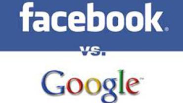 Imagen de los logotipos de Facebook y Google