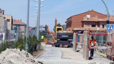 imagen obras alcantarillado en Miguelturra, agosto