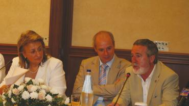 imagen de Román Rivero en Grecia, junio 2008