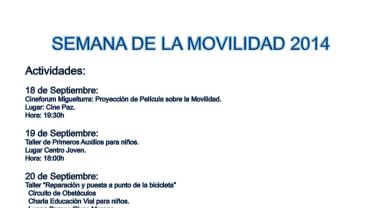 imagen cartel semana movilidad Miguelturra 2014