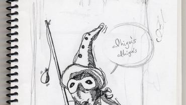 Así comienza un artista su maravillosa obra