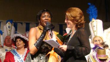 imagen de Francine Gálvez Pregonando el Carnaval