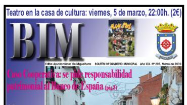 imagen de la portada del BIM de marzo de 2010