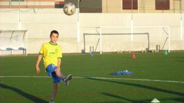 imagen durante entrenamiento en el Campus Fútbol