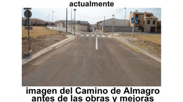 imagen Camino de Almagro antes y después de obras