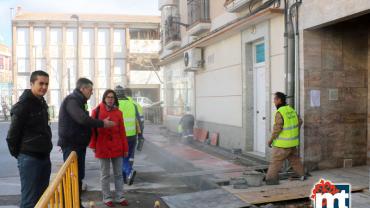 imagen visita a obras en Miguelturra, enero 2015