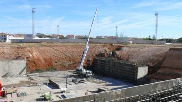 imagen de las obras del colector, septiembre 2010