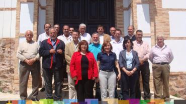 imagen tras el Pleno de la Mancomunidad, abril 2010
