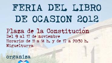 imagen cartel feria del libro de ocasión 2012