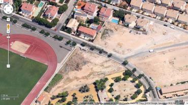 imagen de las parcelas desde el aire, enero 2014