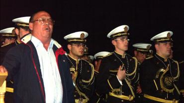 Imagen del acto exaltación a la saeta, abril 2006