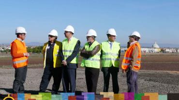 imagen visita a la futura ubicación del helipuerto