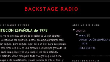 imagen portada Blog del programa Backstage