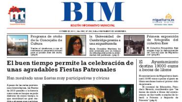 imagen de la portada del BIM de octubre de 2013