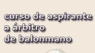 curso de aspirante a árbitro de balonmano