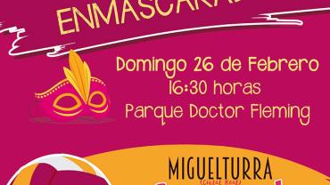 imagen del cartel voleibol enmascarado, carnavales miguelturra 2017