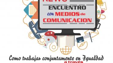 imagen del cartel anunciador del encuentro con mass media, marzo 2018