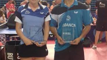 imagen de Javier Benito y Sofía Barba, campeonato tenis de mesa 2017