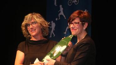 imagen de Maria Luisa Cabañero con Victoria Sobrino, deportivos 2017