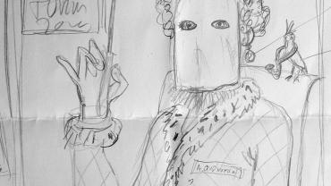 imagen boceto cartel Carnaval 2019 Miguelturra, creado por Cristóbal Aguiló Domínguez