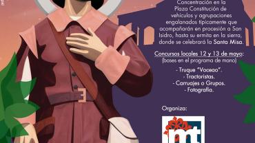 imagen anunciadora de la Romería de San Isidro 2018, diseño Centro de Internet