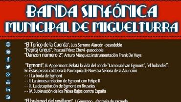 imagen del cartel del Concierto de Solsticio de Verano, junio 2015