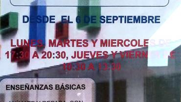 imagen del cartel inscripciones curso educación adultos Miguelturra 2018-2019
