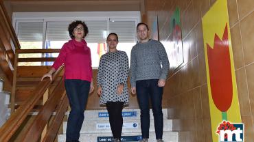 imagen durante la visita de las obras realizadas en el Colegio Público El Pradillo, noviembre 2019